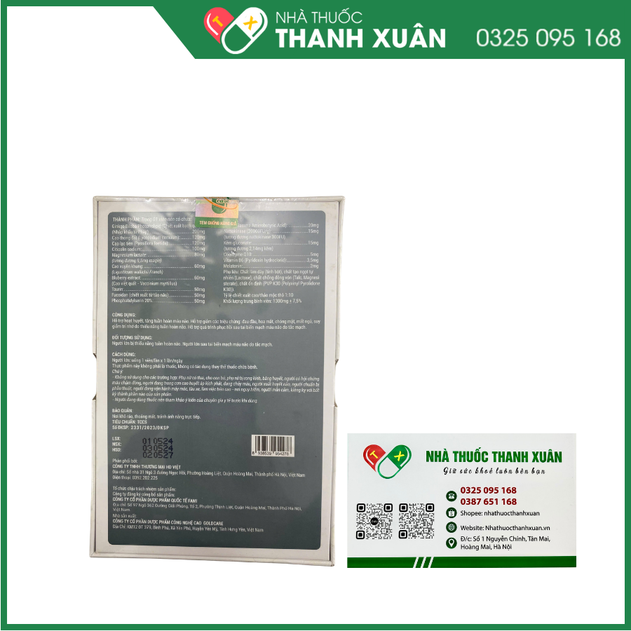 Citimax Gold hỗ trợ hoạt huyết, tăng cường tuần hoàn máu não, giảm các triệu chứng hoa mắt, chóng mặt, mất ngủ, suy giảm trí nhớ